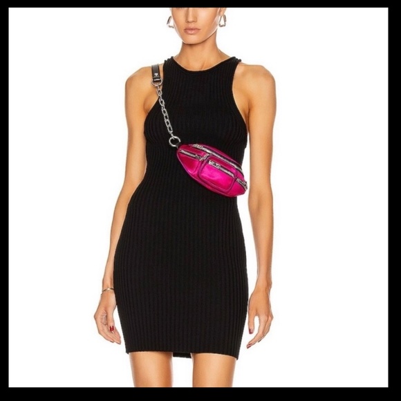 Alexander Wang *Barbie* Pink Satin Attica Mini Chain Crossbody Bag EUC! - Picture 2 of 4